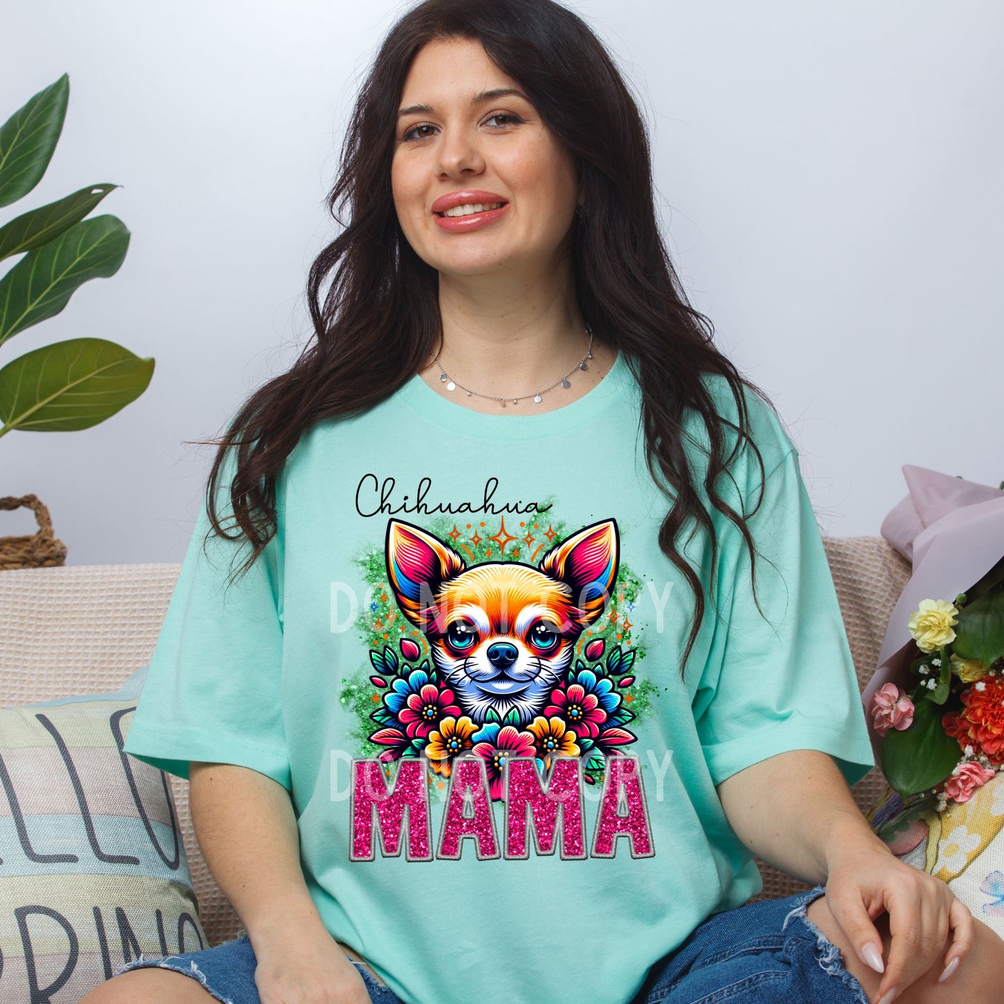 CHIHUAHUA MAMA SPRING DOGS-DTF TRANSFER