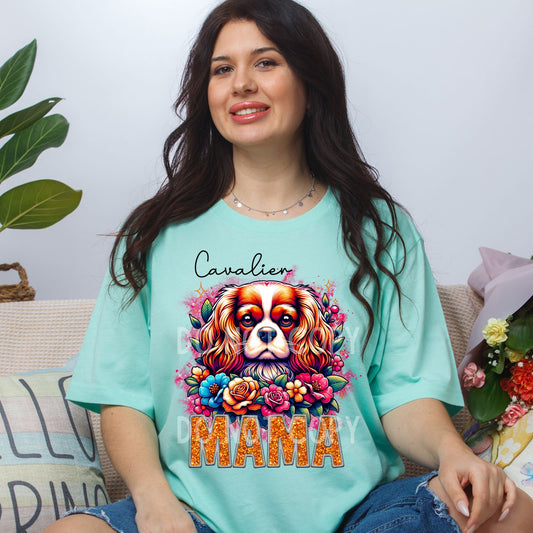 CAVALIER MAMA SPRING DOGS-DTF TRANSFER
