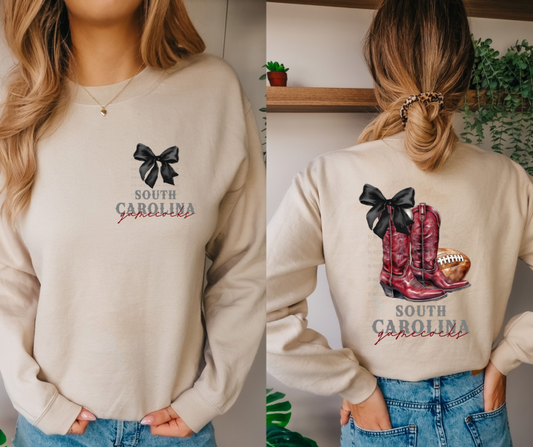 SOUTH CAROLINA GAMECOCKS  | FRONT & BACK PRINT | DTF TRANSFER