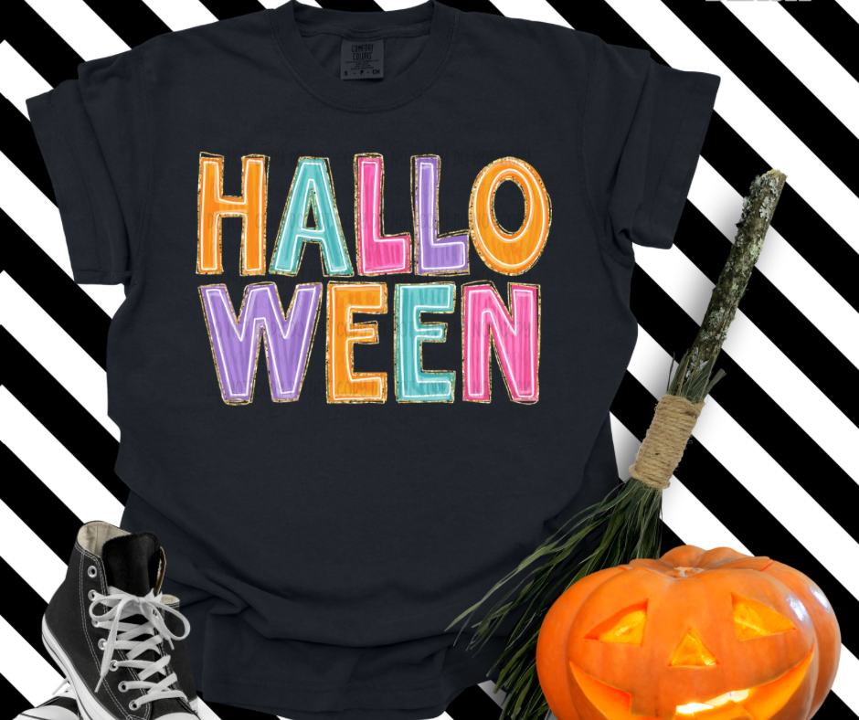 Happy Halloween * Multi Color   | DTF TRANSFER |