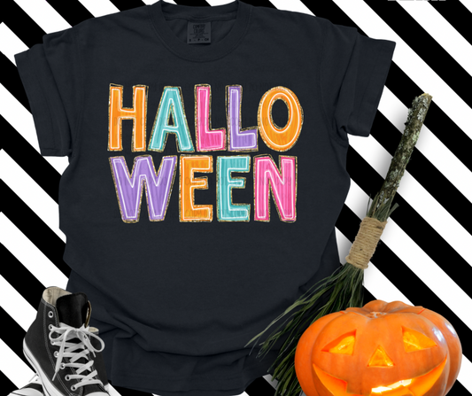 Happy Halloween * Multi Color   | DTF TRANSFER |