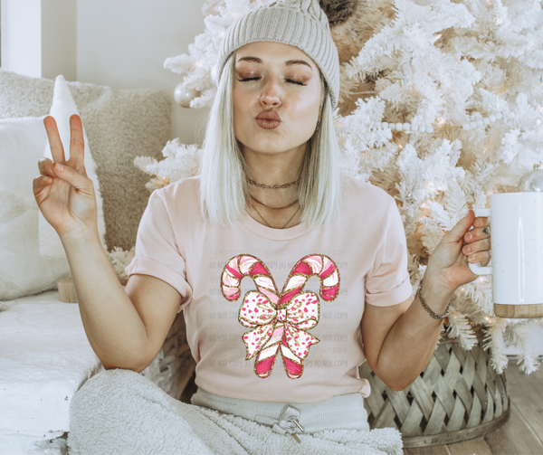 Candy Cane Pink  | DTF TRANSFER |