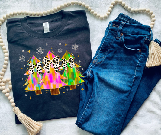 COLORFUL CHRISTMAS TREES  | DTF TRANSFER |