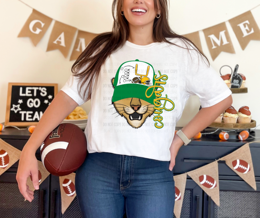 COUGARS HAT MASCOT - DTF Transfer