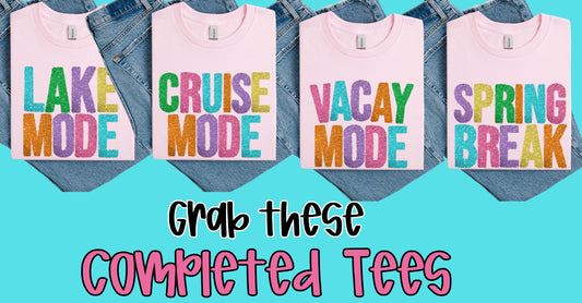 SPRING SUMMER  COMPLETED TEE - Wholesale