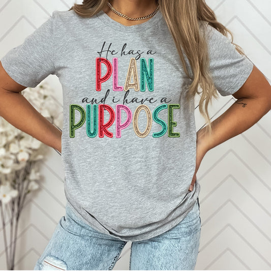 He has a plan and a purpose -  DTF Transfer