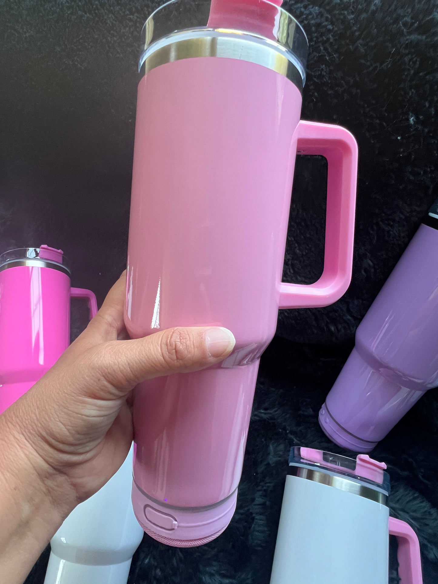 IN STOCK Bluetooth Speaker Sublimation 40 oz Tumbler - Tumbler with Handle  - WHOLESALE