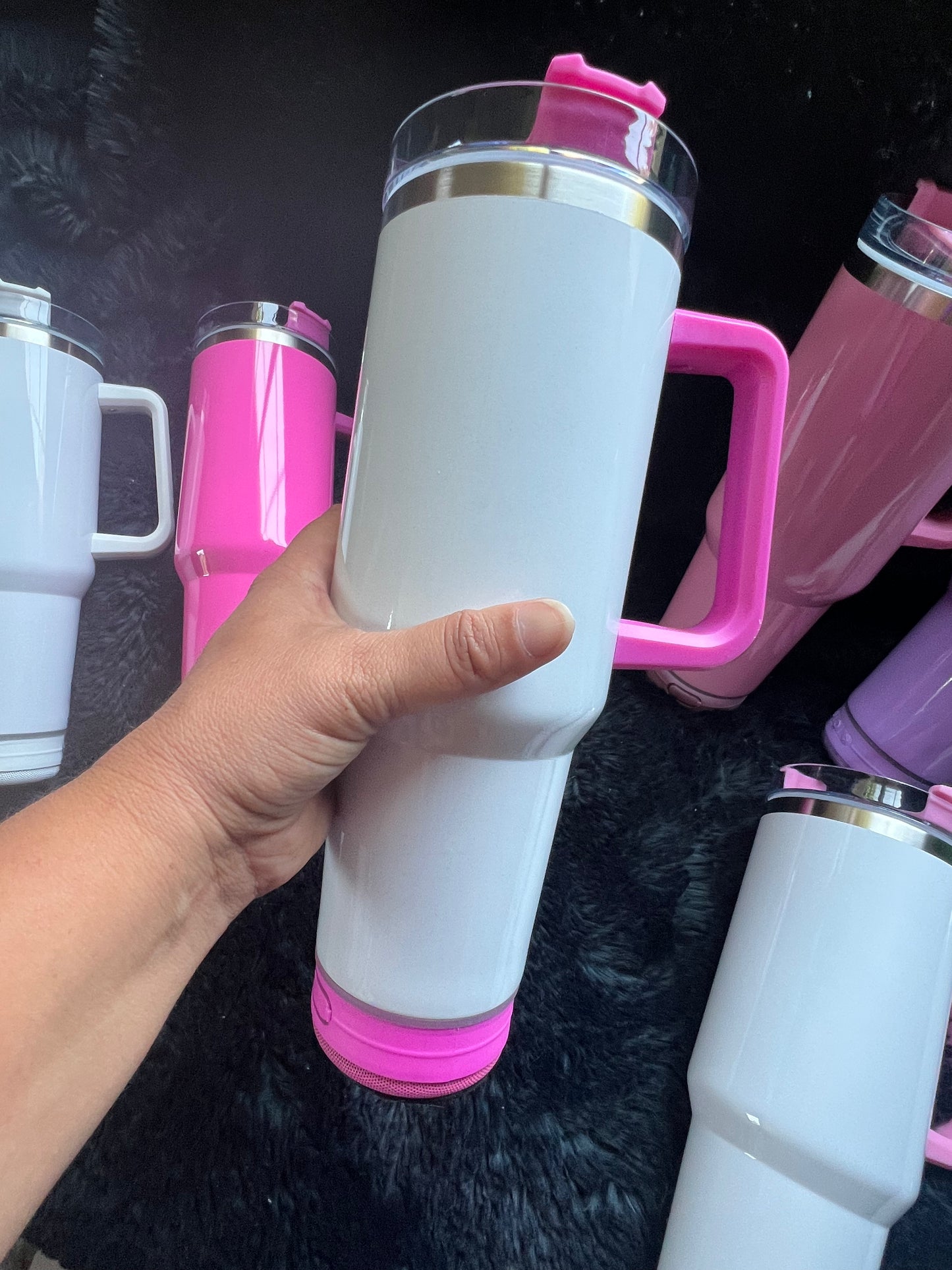 IN STOCK Bluetooth Speaker Sublimation 40 oz Tumbler - Tumbler with Handle  - WHOLESALE