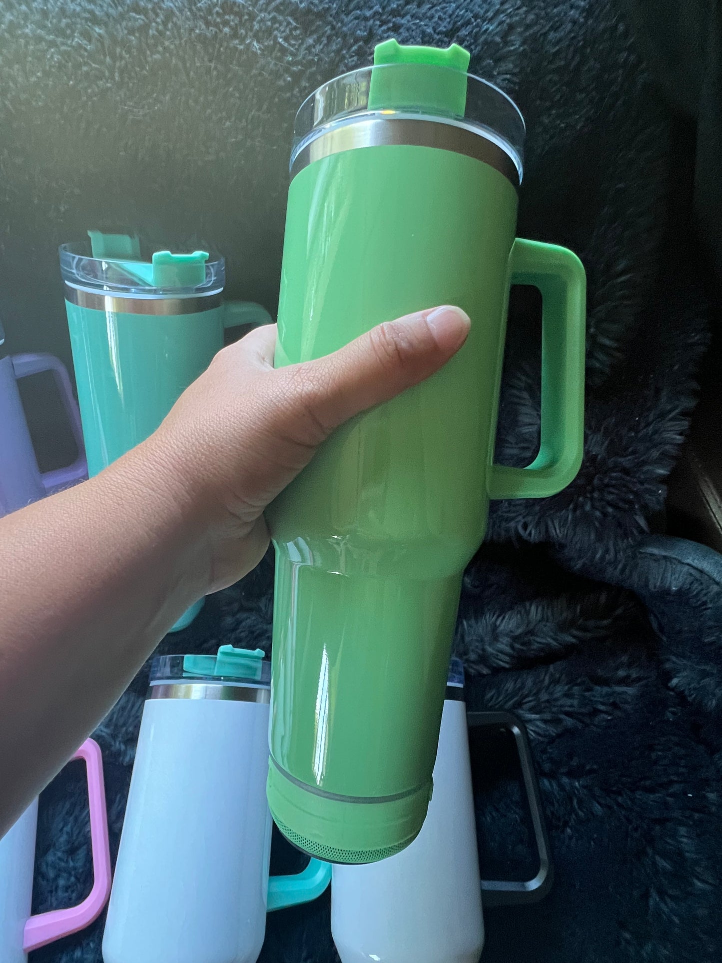 IN STOCK Bluetooth Speaker Sublimation 40 oz Tumbler - Tumbler with Handle  - WHOLESALE
