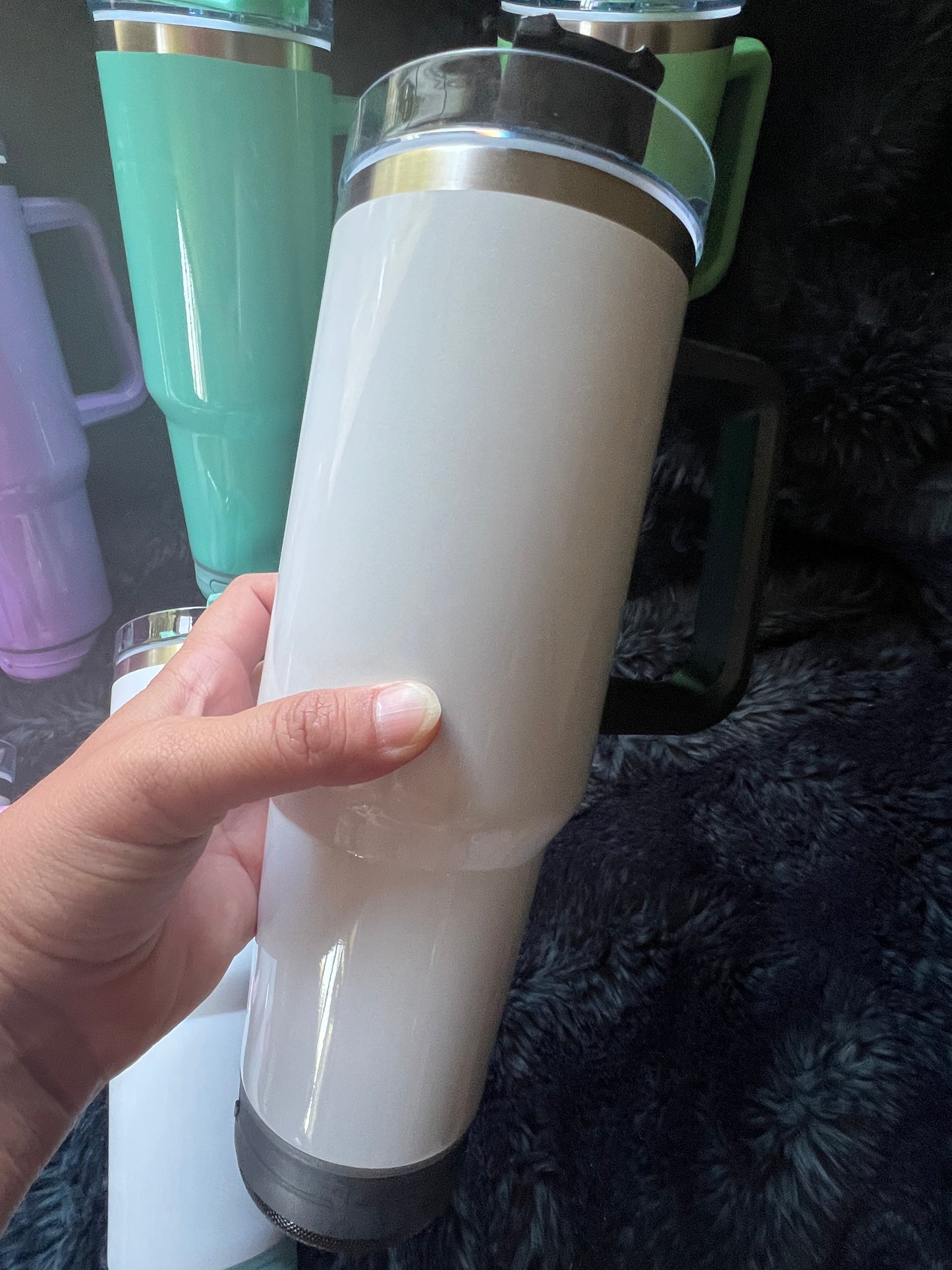 IN STOCK Bluetooth Speaker Sublimation 40 oz Tumbler - Tumbler with Handle  - WHOLESALE