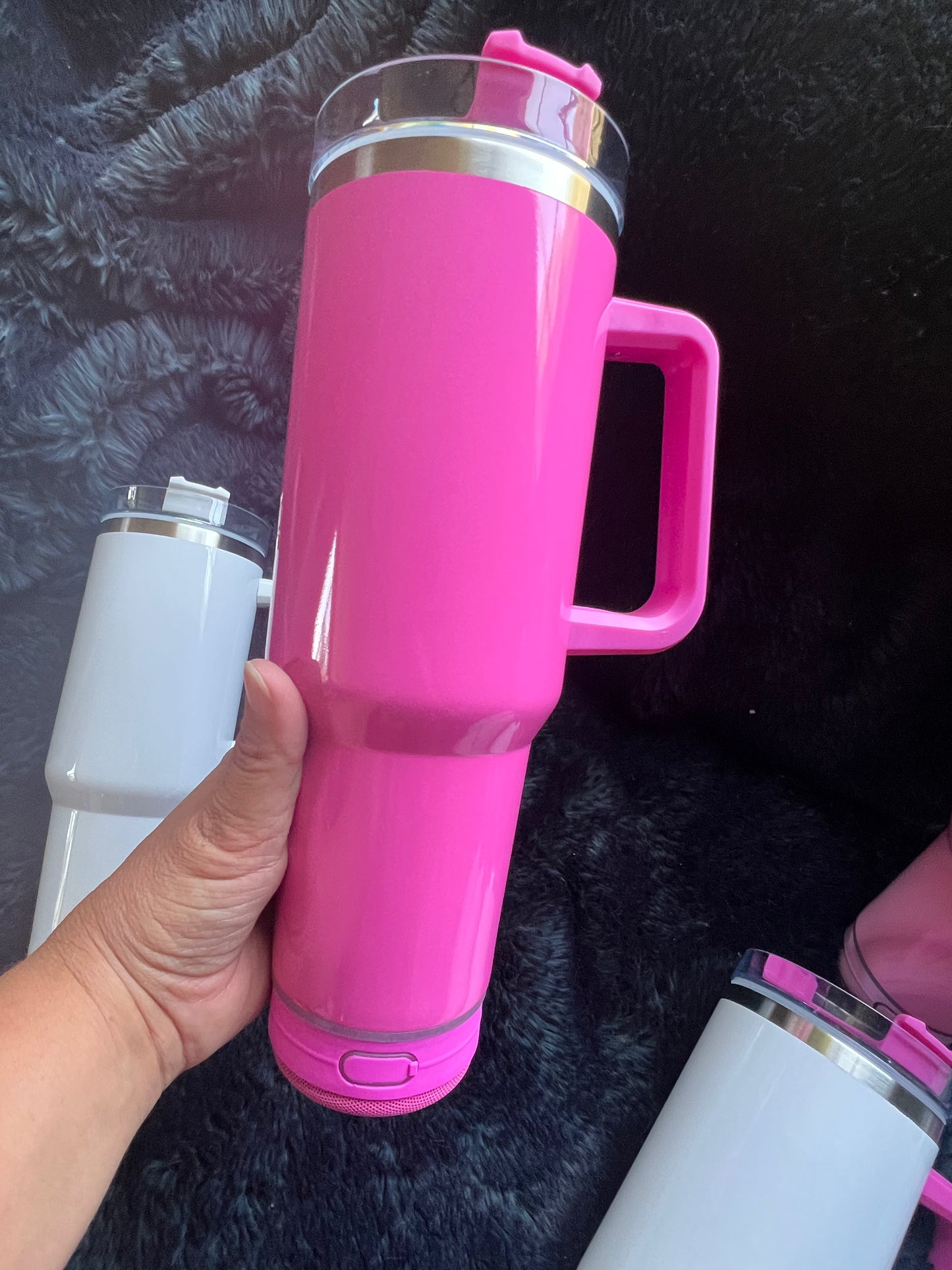 IN STOCK Bluetooth Speaker Sublimation 40 oz Tumbler - Tumbler with Handle  - WHOLESALE
