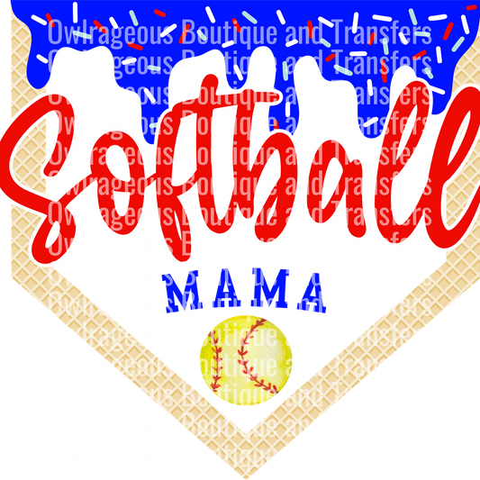 Softball mama red blue 300dpi