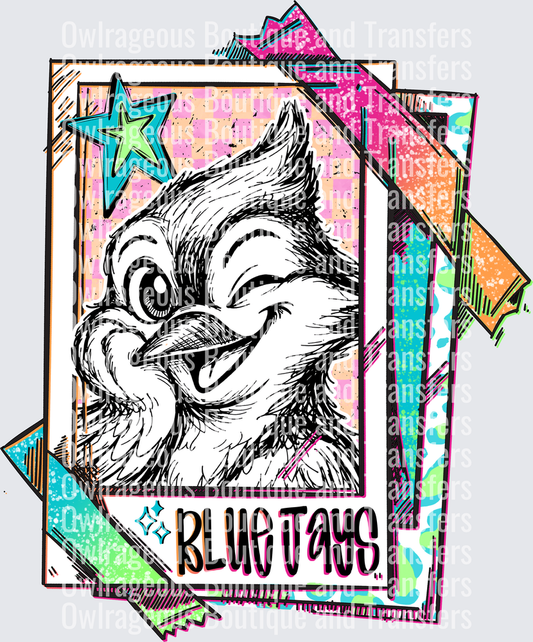 neon blue jays