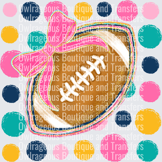 PolkaDotFootballwithBow