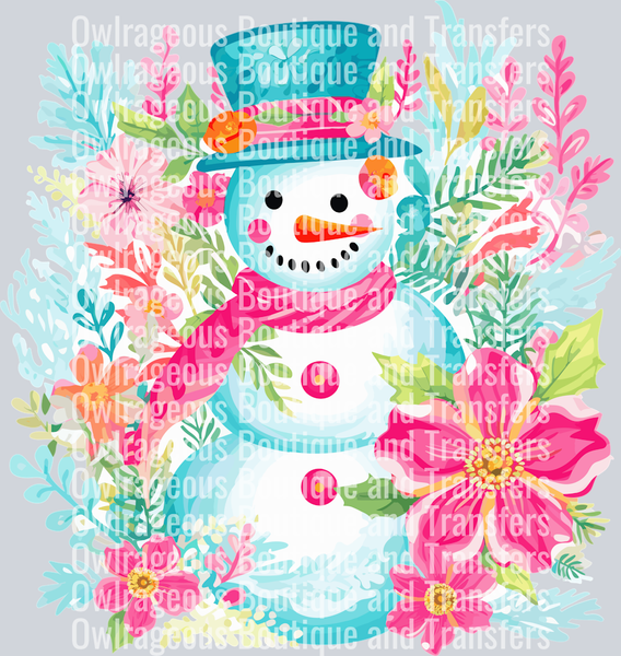 VVC - Preppy Snowman floral