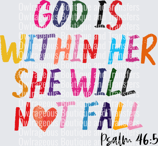 God is within her