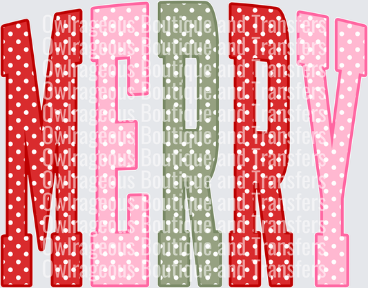 merry-arch-redpinkgreenpolkadot
