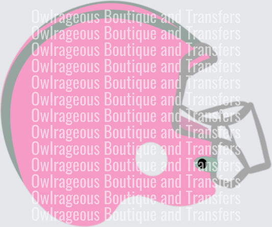 PINK FOOTBALL PENNANT CLIP ART