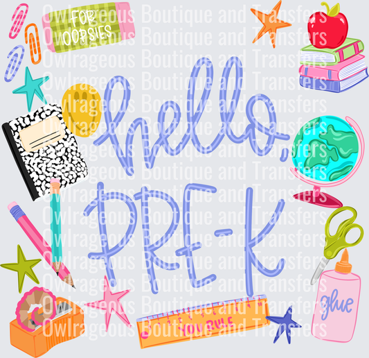HELLO PREK PURPLE