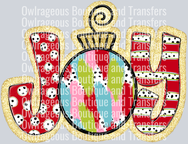 Joy_Brushstrokes_Ornament_Polka_Dots_and_Stripes_Glitter_Outline