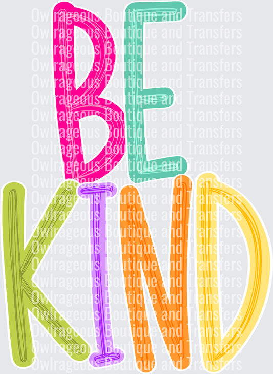BE KIND COLOR POP