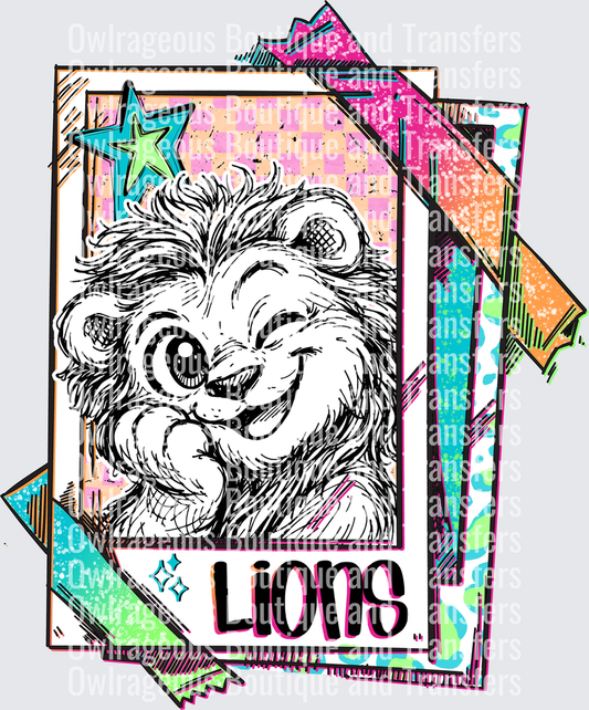 neon lions