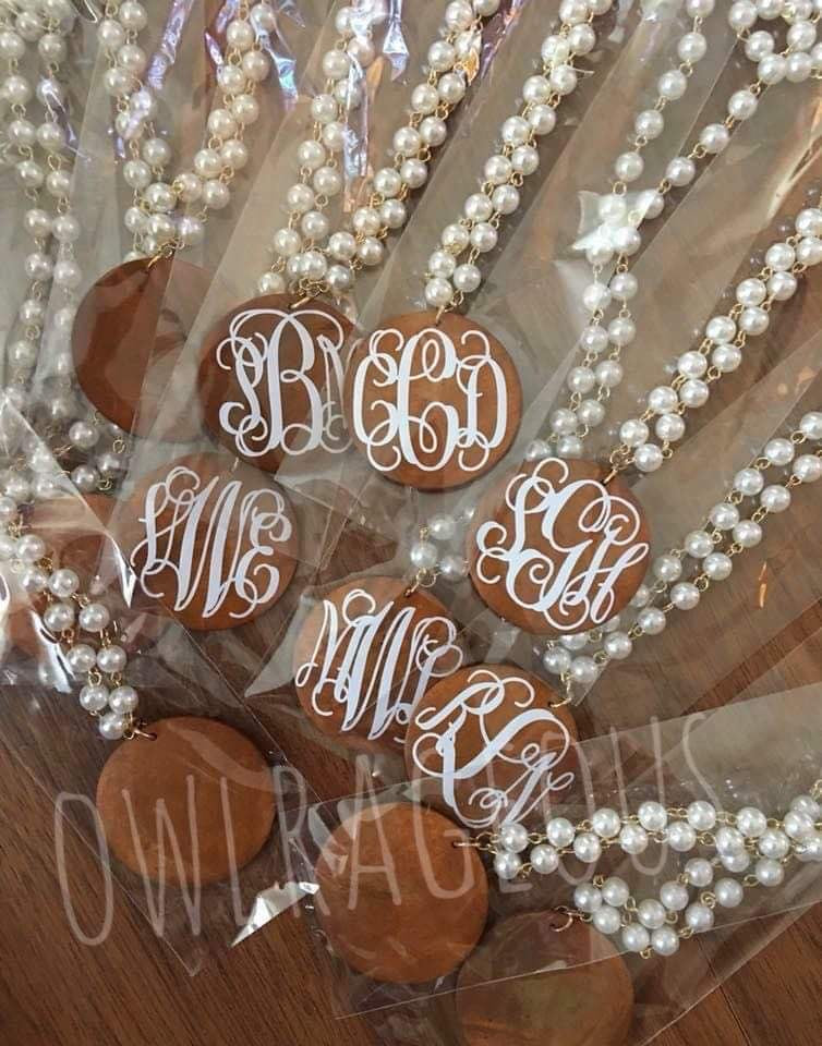 Blank Wood disk necklaces - Wholesale -In stock