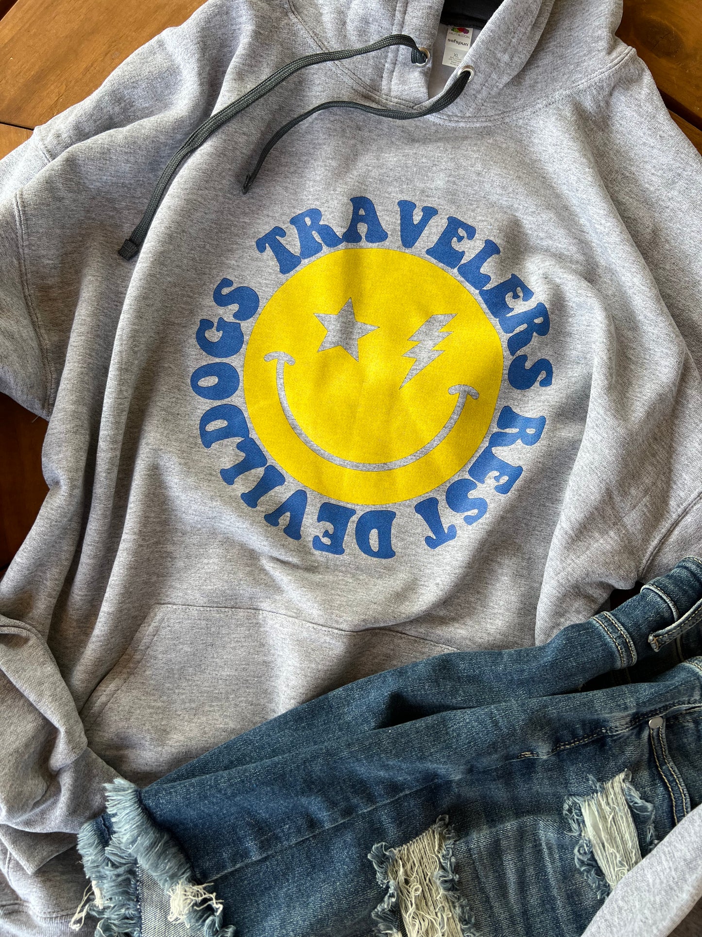 TR Devildog Smiley Face HOODIE