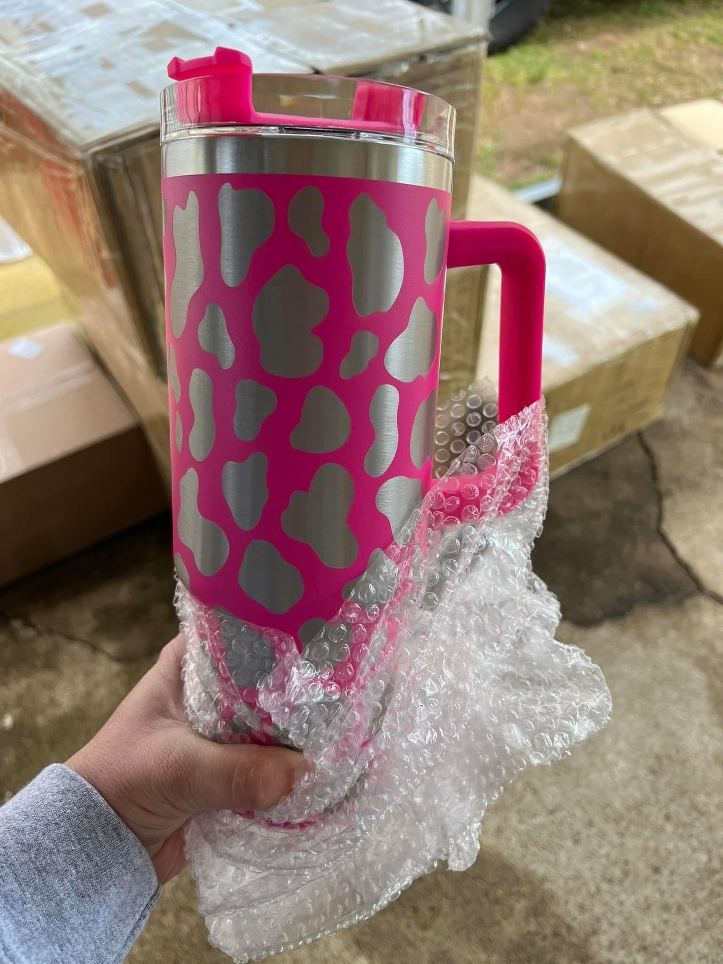 IN stock 40 oz tumblers (leopard, Cow, Solid)