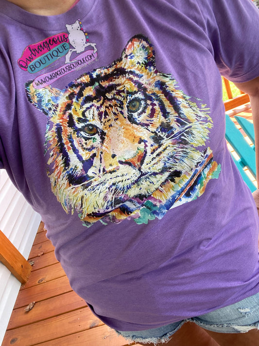 Watercolor Tiger tee