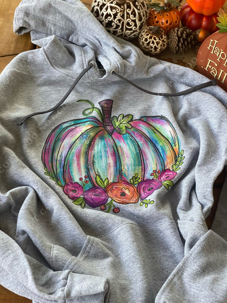 Pumpkin watercolor HOODIE